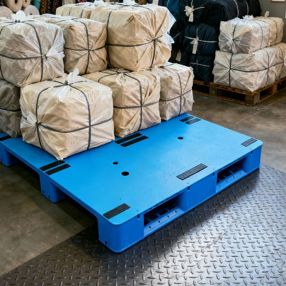 Storage And Logistics Transportation Flat Plastic Pallets factory